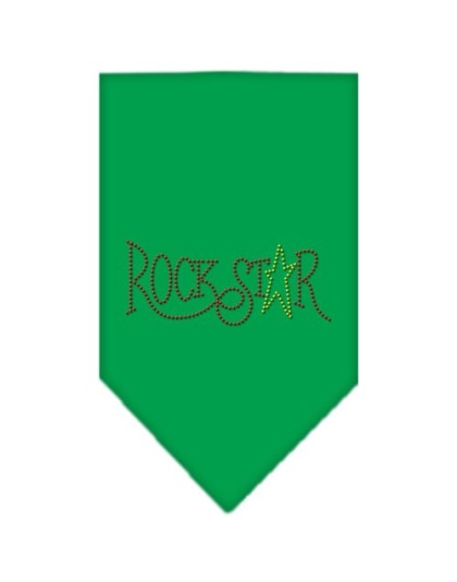 Rock Star Rhinestone Bandana Emerald Green Large