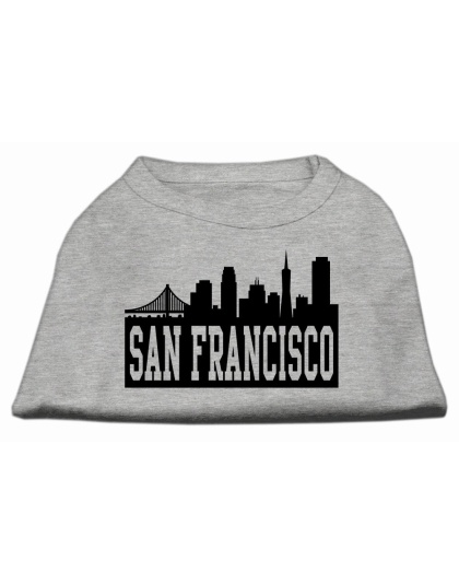 San Francisco Skyline Screen Print Shirt Grey Lg