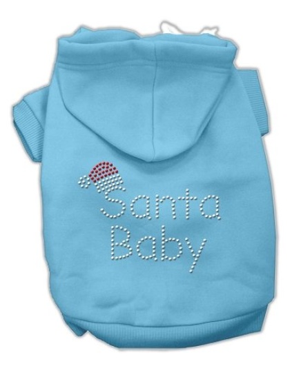 Santa Baby Hoodies Baby Blue L