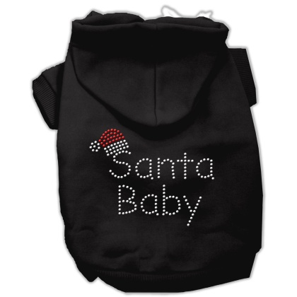 Santa Baby Hoodies Black L