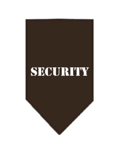 Security Screen Print Bandana Cocoa Large