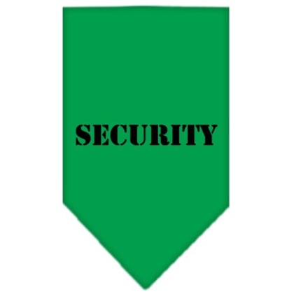 Security Screen Print Bandana Emerald Green Large