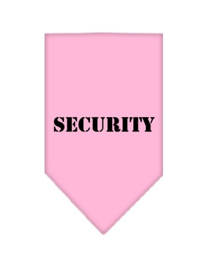 Security Screen Print Bandana Light Pink Large