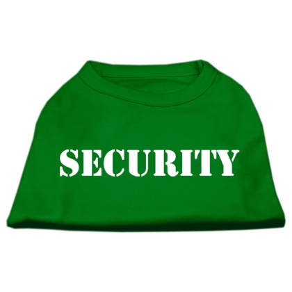 Security Screen Print Shirts Emerald Green Lg