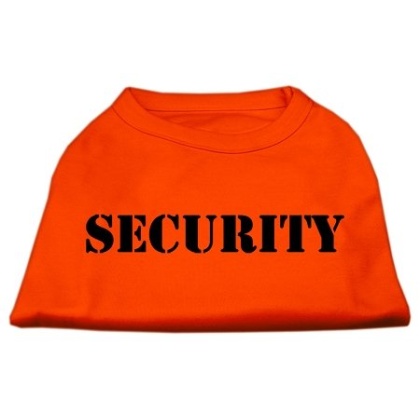 Security Screen Print Shirts Orange Lg