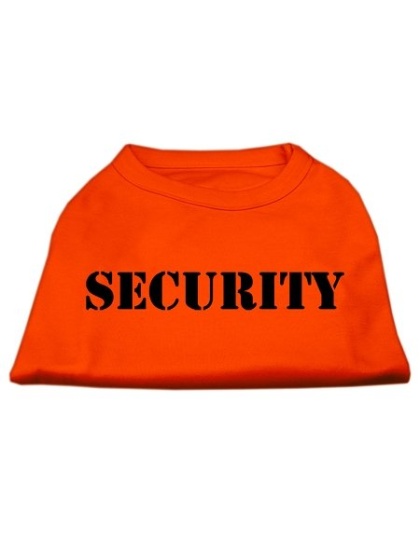 Security Screen Print Shirts Orange Lg