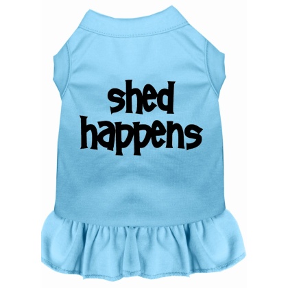 Shed Happens Screen Print Dress Baby Blue 4X (22)