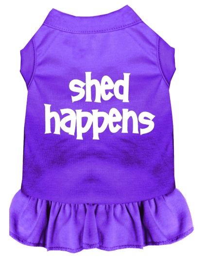 Shed Happens Screen Print Dress Purple 4X (22)