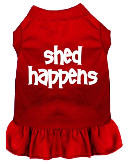 Shed Happens Screen Print Dress Red 4X (22)