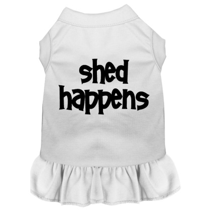 Shed Happens Screen Print Dress White 4X (22)