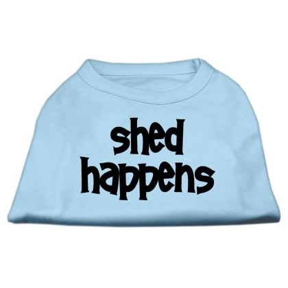 Shed Happens Screen Print Shirt Baby Blue Lg