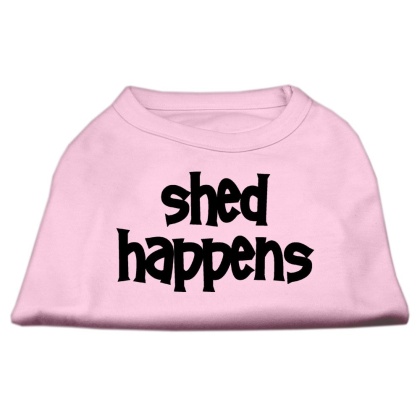 Shed Happens Screen Print Shirt Light Pink Lg