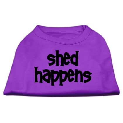 Shed Happens Screen Print Shirt Purple Lg