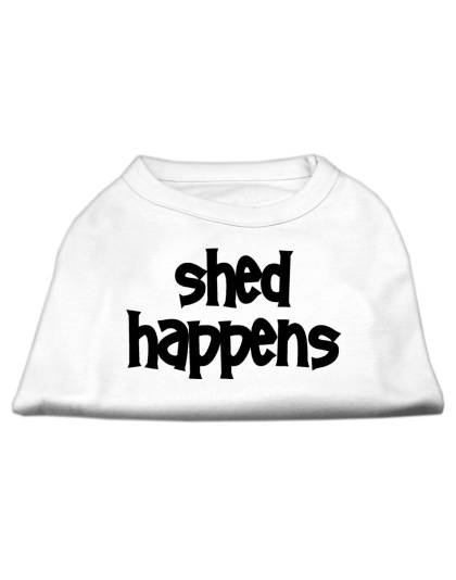 Shed Happens Screen Print Shirt White Lg