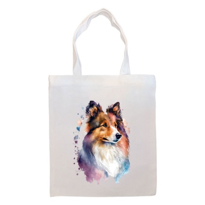 Sheltie Canvas Tote Bag Style1