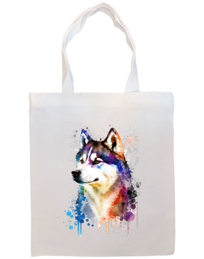 Siberian Husky Canvas Tote Bag Style1