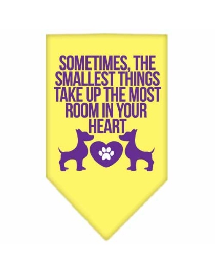 Smallest Things Screen Print Bandana Yellow Large