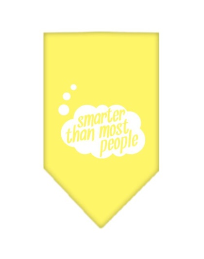 Smarter then most People Screen Print Bandana Yellow Large