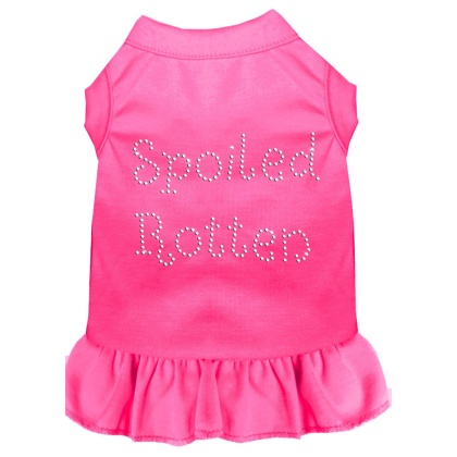 Spoiled Rotten Rhinestone Dress Bright Pink 4X