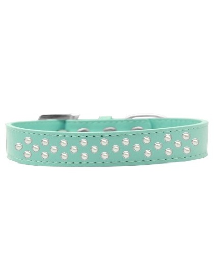 Sprinkles Dog Collar Pearls Size 12 Aqua