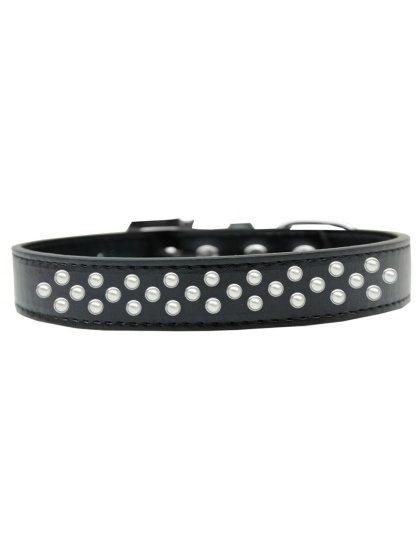 Sprinkles Dog Collar Pearls Size 12 Black