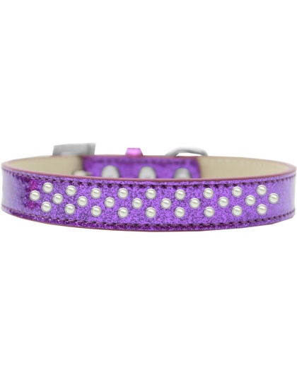Sprinkles Ice Cream Dog Collar Pearls Size 12 Purple