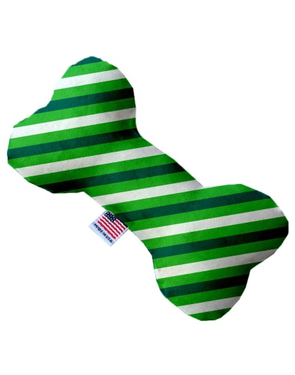 St Patrick's Stripes 10 inch Canvas Bone Dog Toy