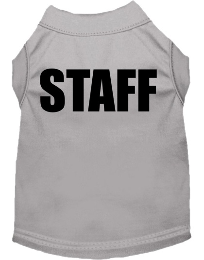 Staff Costume Screen Print Dog Shirt Grey Size XS