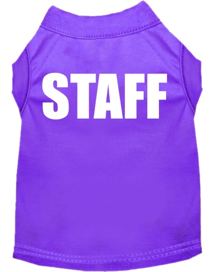 Staff Costume Screen Print Dog Shirt Purple Size XS