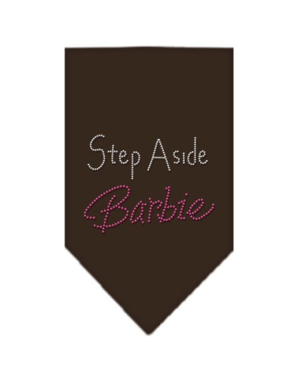 Step Aside Barbie Rhinestone Bandana Cocoa Large