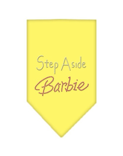 Step Aside Barbie Rhinestone Bandana Yellow Large