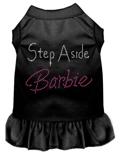 Step Aside Barbie Rhinestone Dress Black 4X