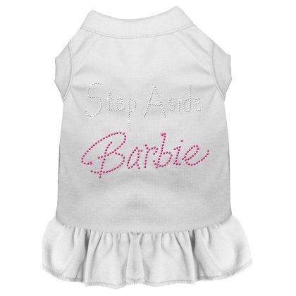 Step Aside Barbie Rhinestone Dress White 4X