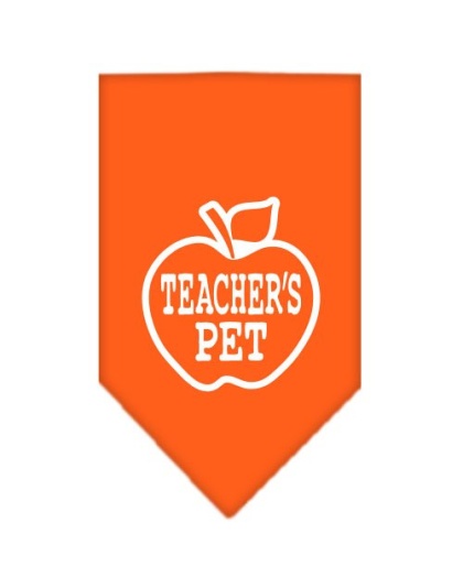 Teachers Pet Screen Print Bandana Orange Large