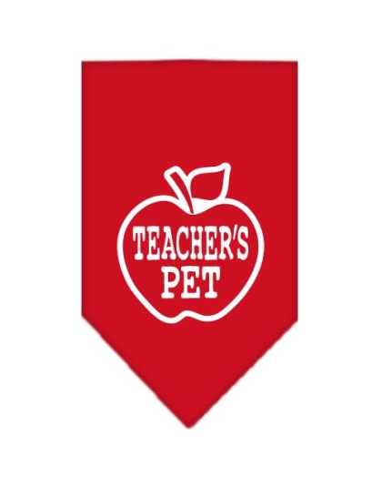 Teachers Pet Screen Print Bandana Red Large