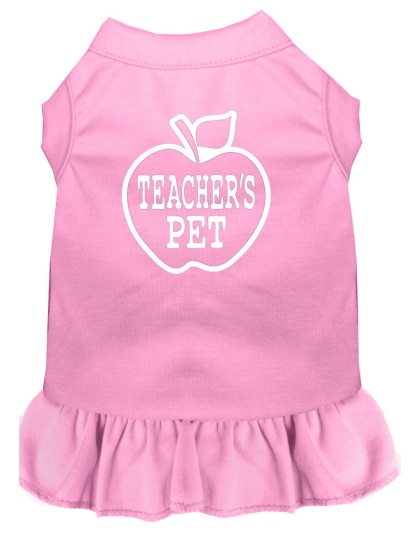 Teachers Pet Screen Print Dress Light Pink 4X (22)