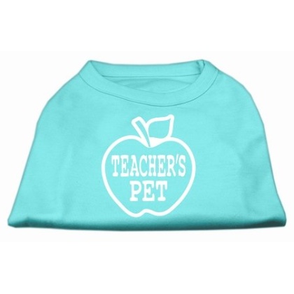 Teachers Pet Screen Print Shirt Aqua L