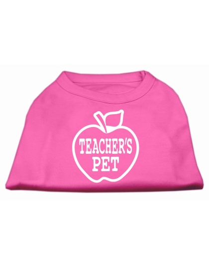 Teachers Pet Screen Print Shirt Bright Pink L