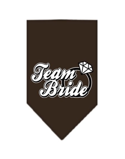 Team Bride Screen Print Bandana Cocoa Large