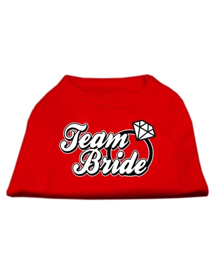 Team Bride Screen Print Shirt Red Lg