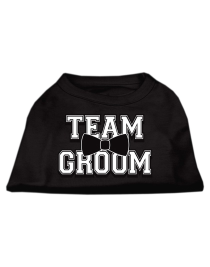 Team Groom Screen Print Shirt Black Lg