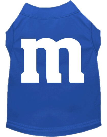 The M Costume Screen Print Dog Shirt Blue Size XS