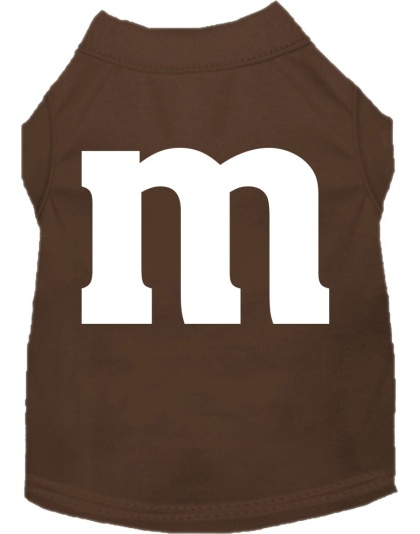 The M Costume Screen Print Dog Shirt Brown Size XS