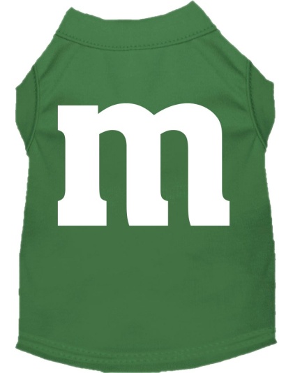 The M Costume Screen Print Dog Shirt Green Size XS