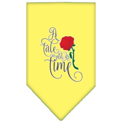 Timeless Tale Screen Print Bandana Yellow Large