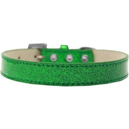 Tulsa Plain Ice Cream Dog Collar Emerald Green Size 12