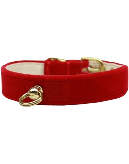 Velvet #70 Dog Collar Red Size 10