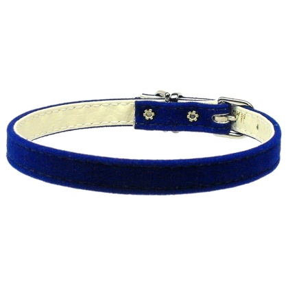 Velvet 3/8" Plain Collar Blue 10