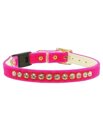 Velvet Breakaway Cat Collar Pink 10