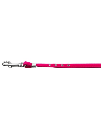 Velvet Step-In Harness Pink VL 3/8 Match-Jwl Leash Silver Hrdw